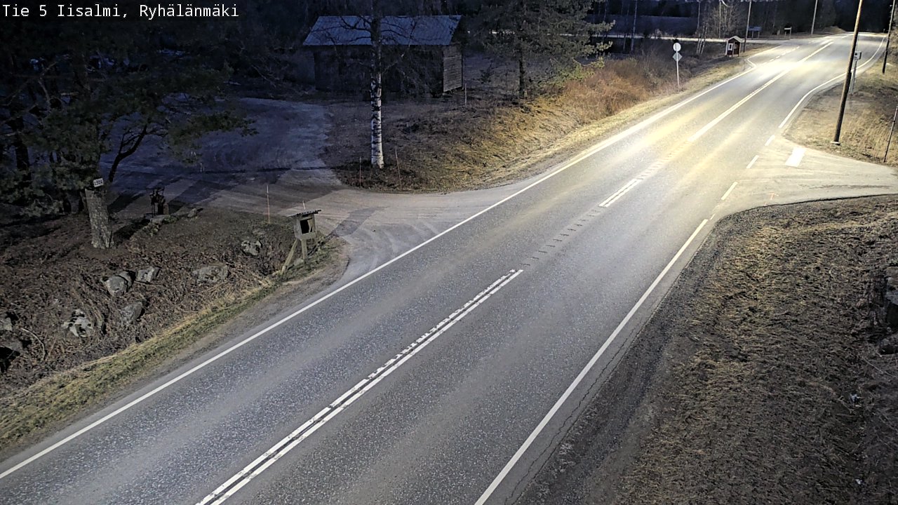 Weather Camera Image Väg 5 Idensalmi, Ryhälänmäki, Iisalmi, Pohjois-Savo