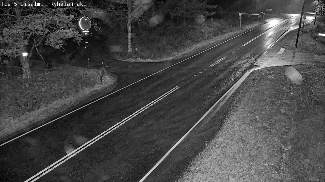 Weather Camera Image Road 5 Iisalmi, Ryhälänmäki, Iisalmi, Pohjois-Savo