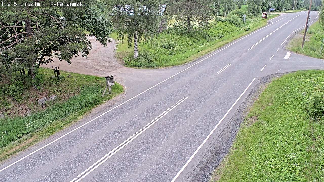 Weather Camera Image Road 5 Iisalmi, Ryhälänmäki, Iisalmi, Pohjois-Savo