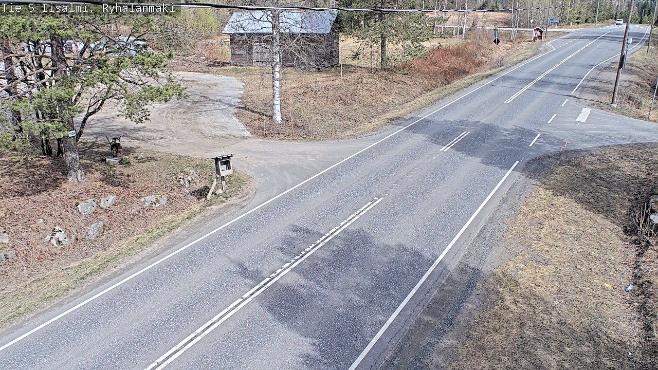 Weather Camera Image Road 5 Iisalmi, Ryhälänmäki, Iisalmi, Pohjois-Savo