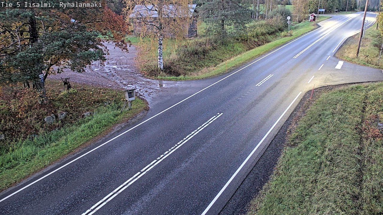 Weather Camera Image Road 5 Iisalmi, Ryhälänmäki, Iisalmi, Pohjois-Savo