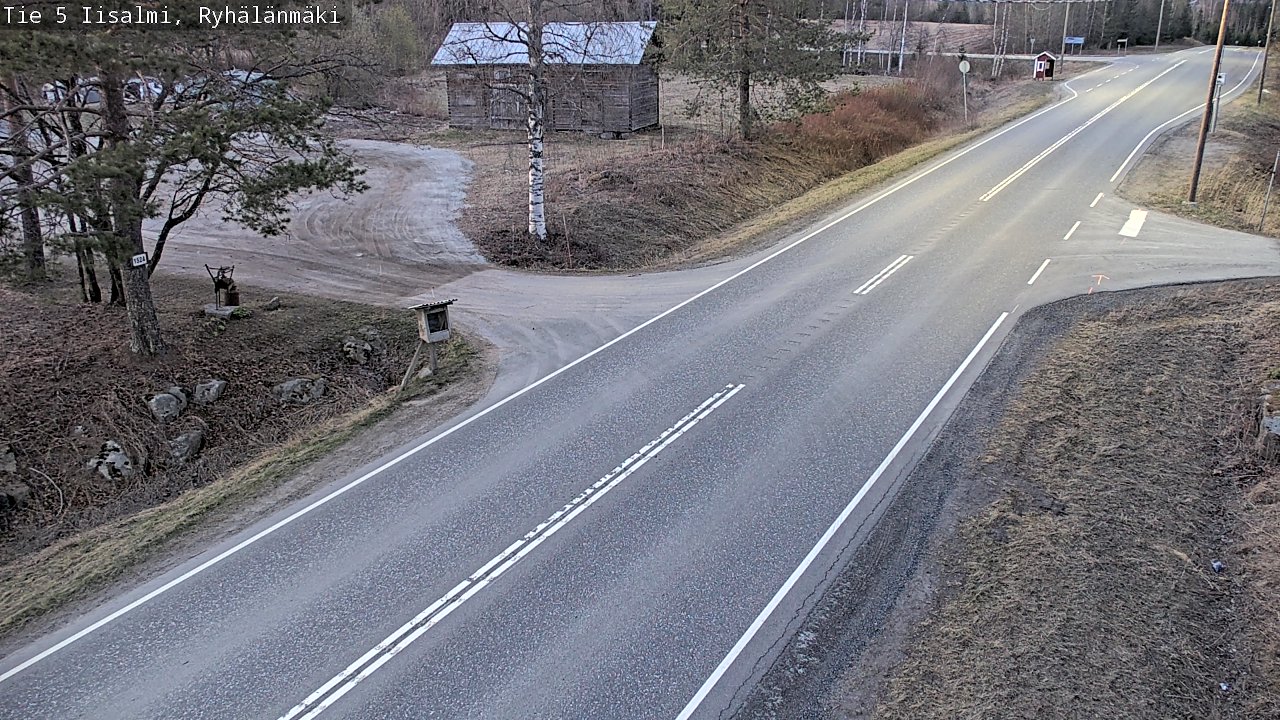 Weather Camera Image Väg 5 Idensalmi, Ryhälänmäki, Iisalmi, Pohjois-Savo