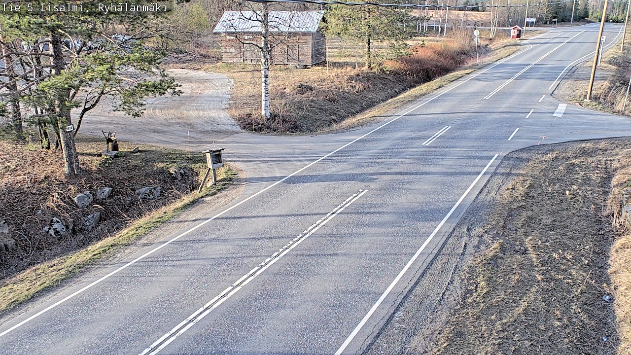 Weather Camera Image Väg 5 Idensalmi, Ryhälänmäki, Iisalmi, Pohjois-Savo