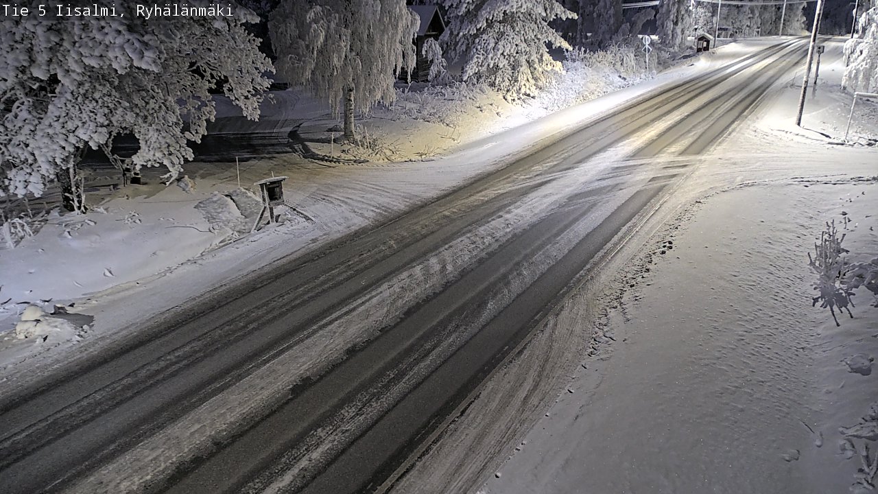 Weather Camera Image Road 5 Iisalmi, Ryhälänmäki, Iisalmi, Pohjois-Savo