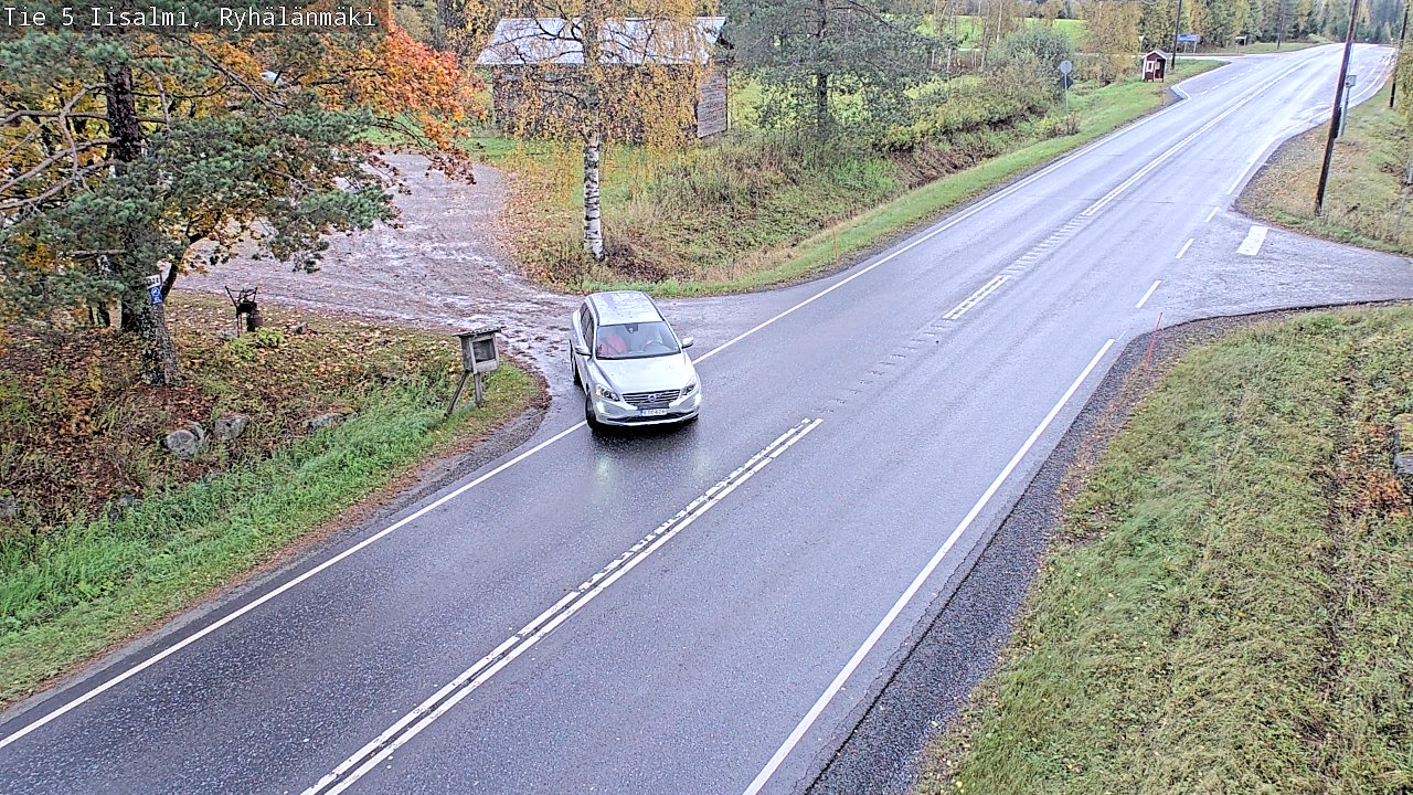 Weather Camera Image Road 5 Iisalmi, Ryhälänmäki, Iisalmi, Pohjois-Savo