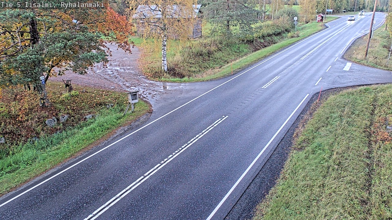 Weather Camera Image Road 5 Iisalmi, Ryhälänmäki, Iisalmi, Pohjois-Savo