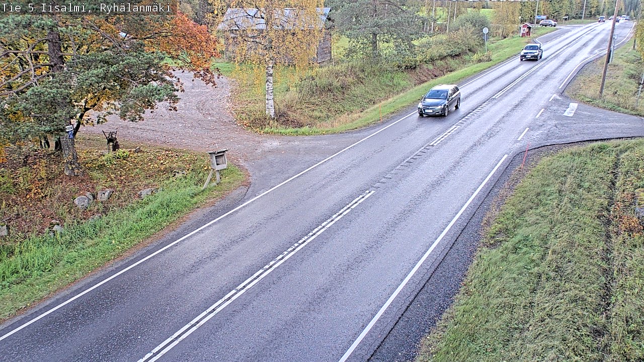Weather Camera Image Road 5 Iisalmi, Ryhälänmäki, Iisalmi, Pohjois-Savo
