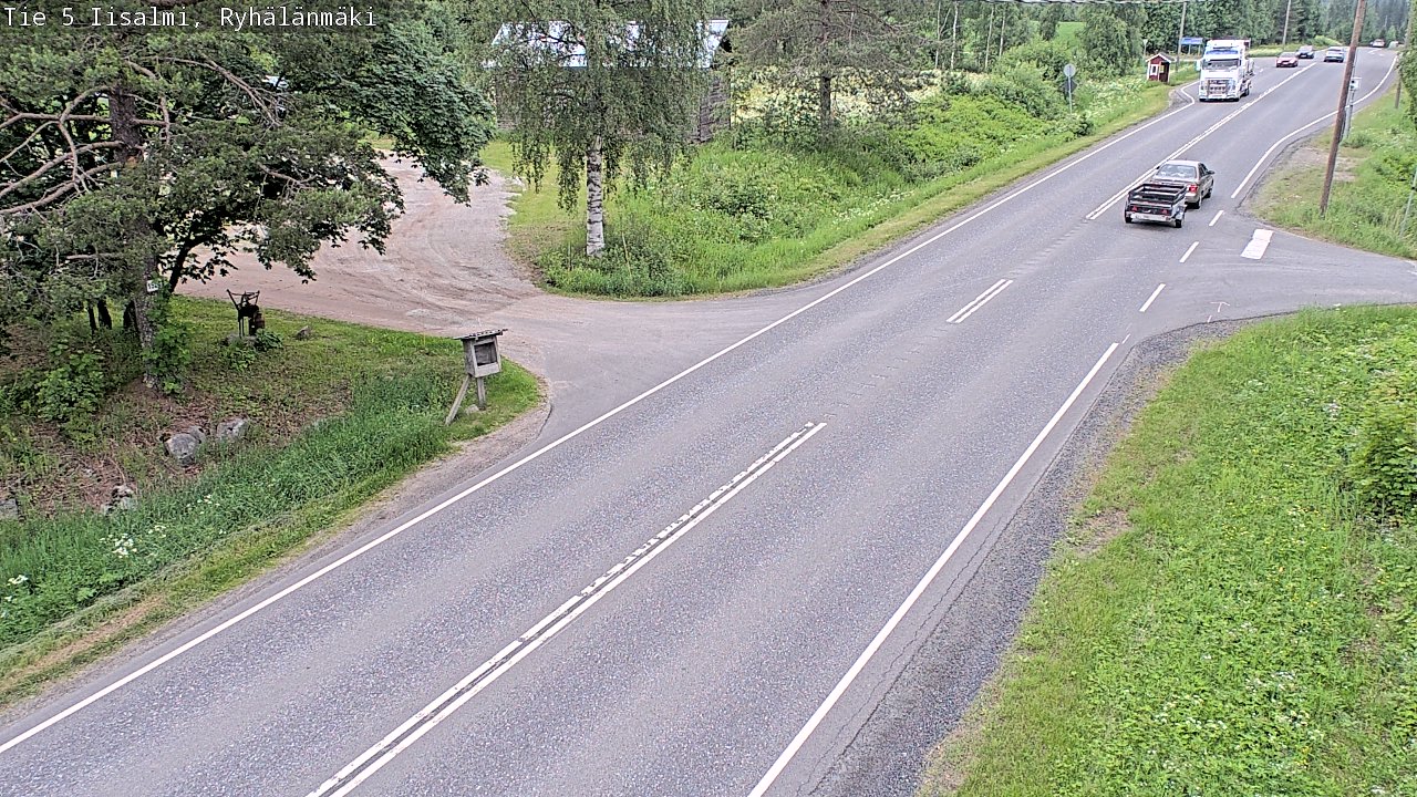 Weather Camera Image Road 5 Iisalmi, Ryhälänmäki, Iisalmi, Pohjois-Savo