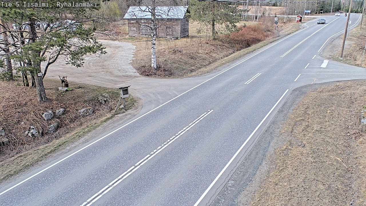 Weather Camera Image Väg 5 Idensalmi, Ryhälänmäki, Iisalmi, Pohjois-Savo