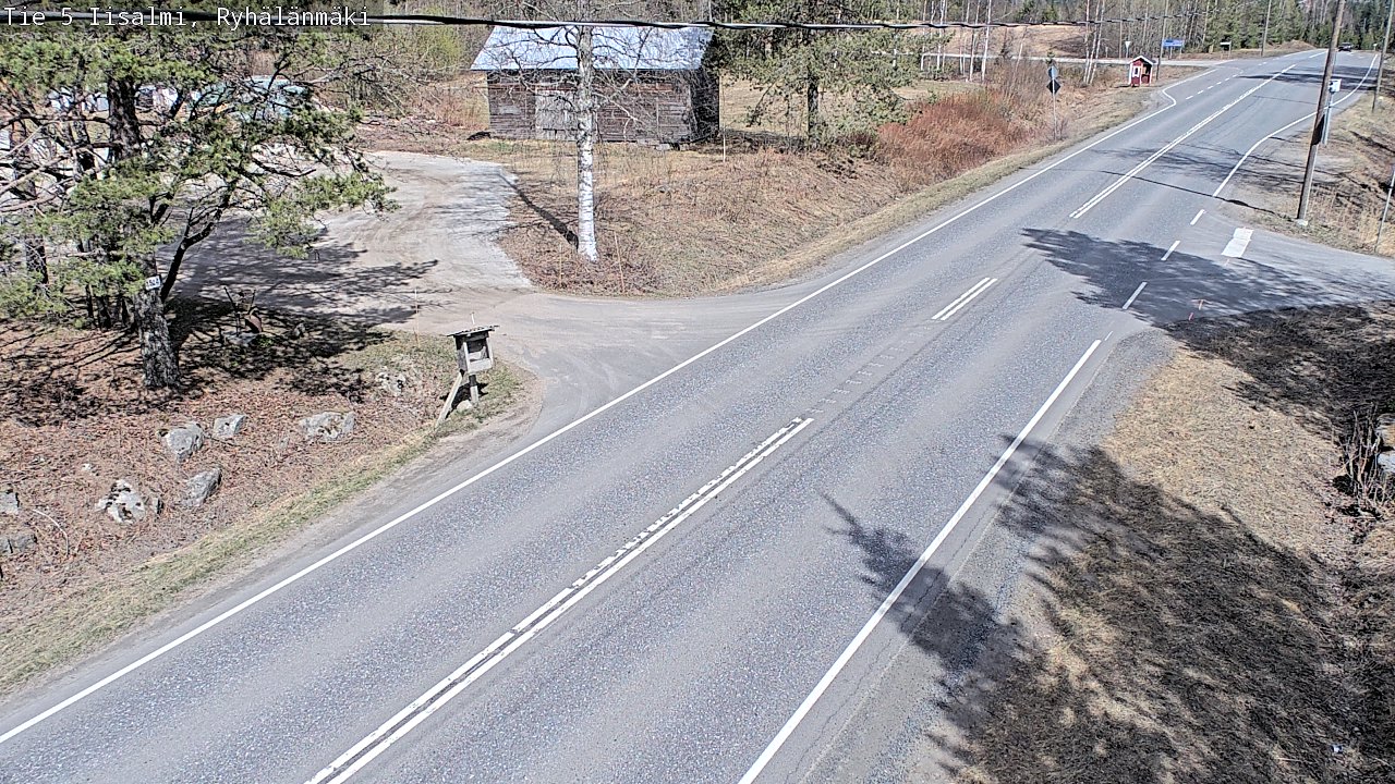 Weather Camera Image Road 5 Iisalmi, Ryhälänmäki, Iisalmi, Pohjois-Savo