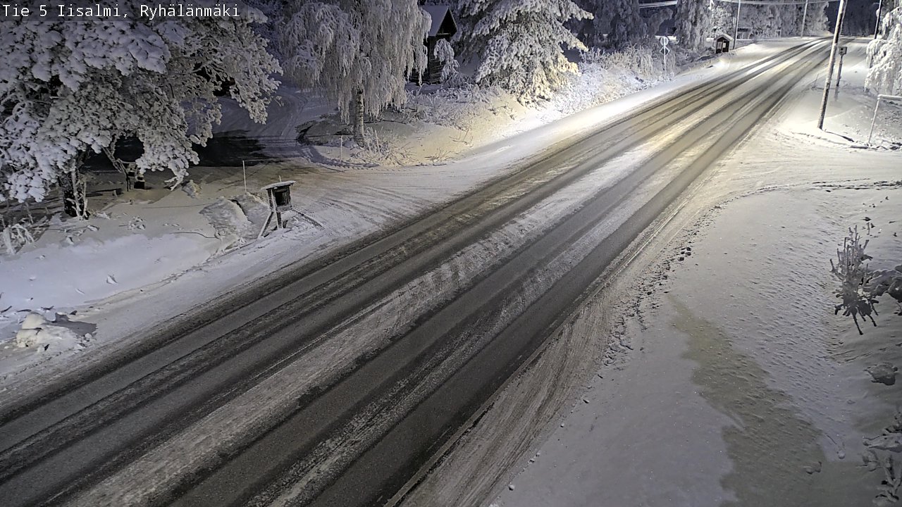 Weather Camera Image Väg 5 Idensalmi, Ryhälänmäki, Iisalmi, Pohjois-Savo