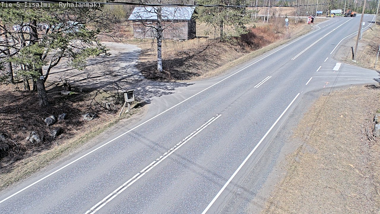 Weather Camera Image Väg 5 Idensalmi, Ryhälänmäki, Iisalmi, Pohjois-Savo