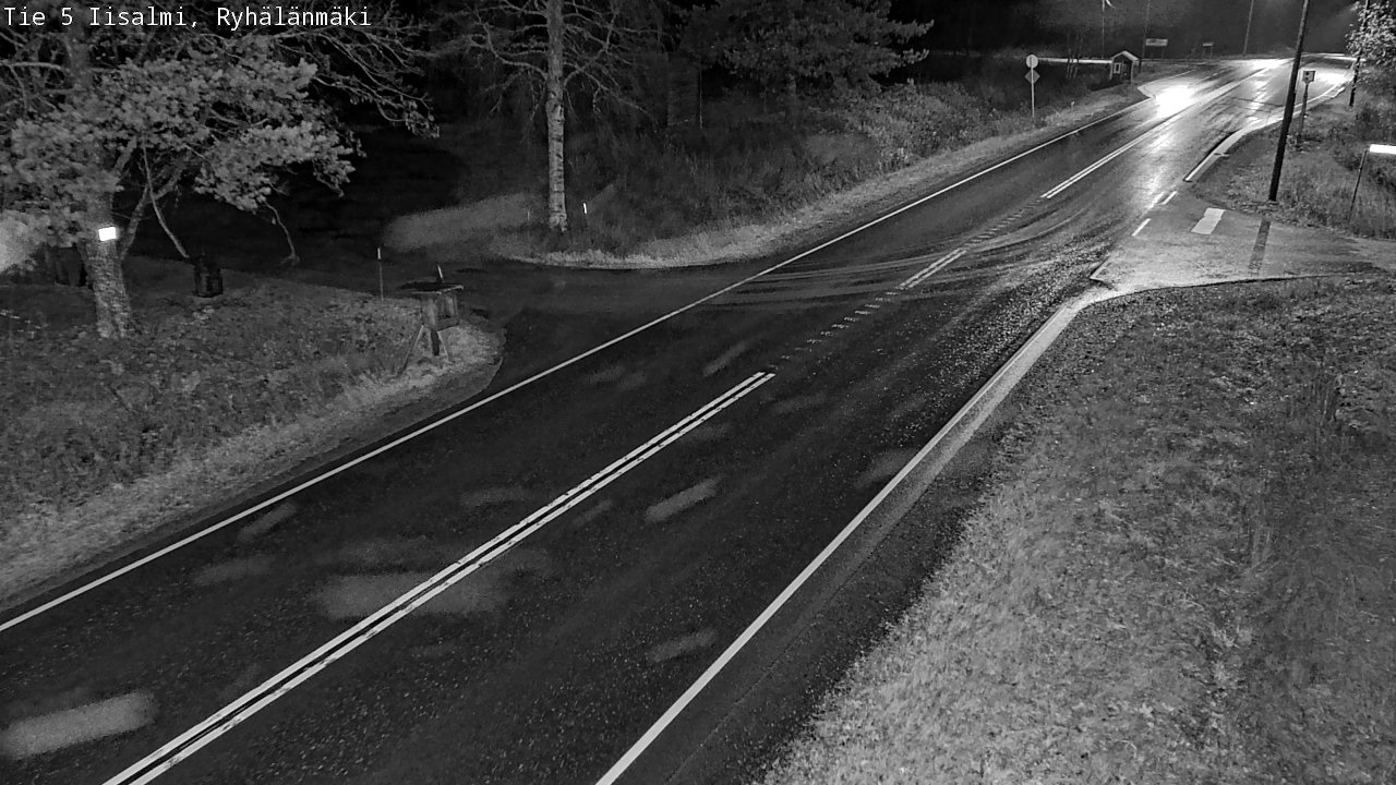 Weather Camera Image Road 5 Iisalmi, Ryhälänmäki, Iisalmi, Pohjois-Savo