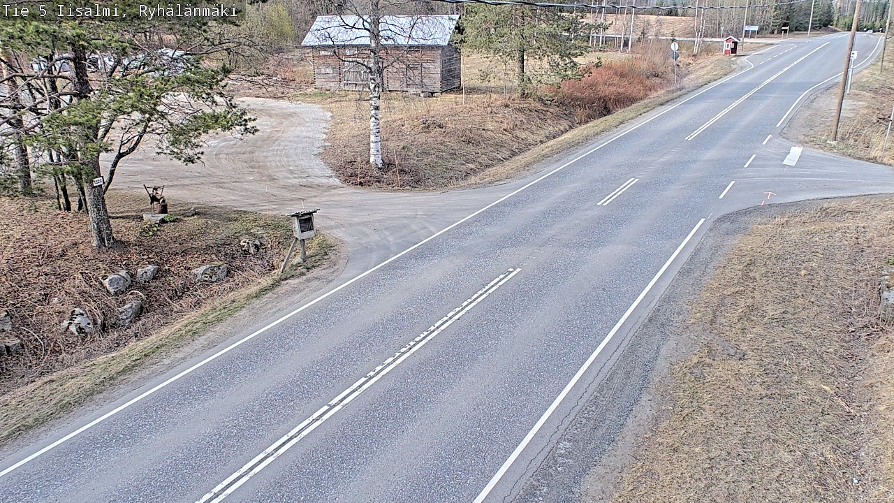 Weather Camera Image Väg 5 Idensalmi, Ryhälänmäki, Iisalmi, Pohjois-Savo