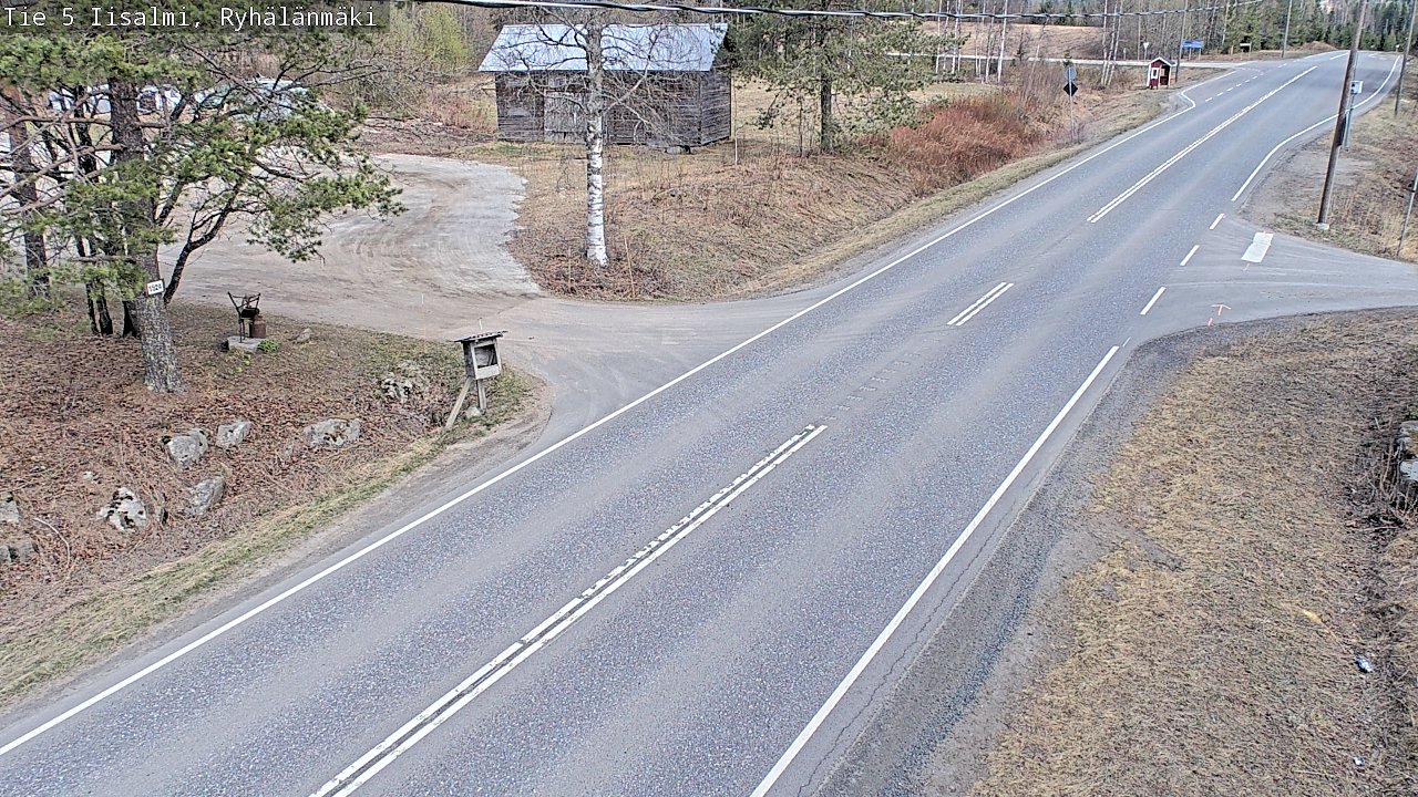 Weather Camera Image Road 5 Iisalmi, Ryhälänmäki, Iisalmi, Pohjois-Savo