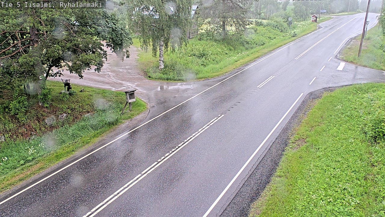 Weather Camera Image Road 5 Iisalmi, Ryhälänmäki, Iisalmi, Pohjois-Savo