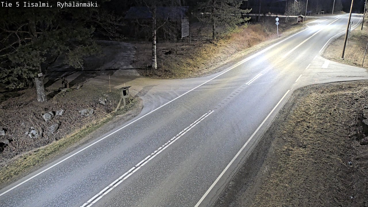 Weather Camera Image Väg 5 Idensalmi, Ryhälänmäki, Iisalmi, Pohjois-Savo