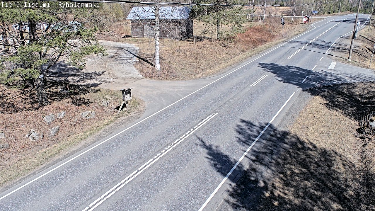 Weather Camera Image Väg 5 Idensalmi, Ryhälänmäki, Iisalmi, Pohjois-Savo