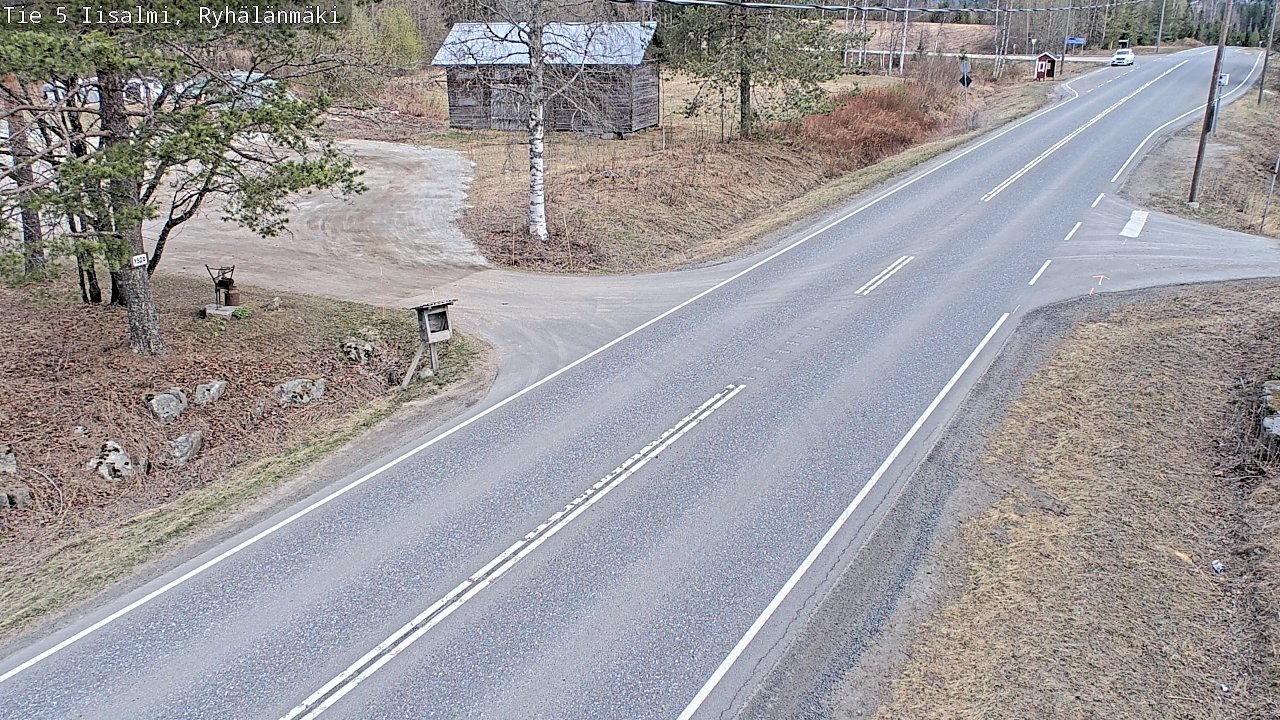 Weather Camera Image Road 5 Iisalmi, Ryhälänmäki, Iisalmi, Pohjois-Savo