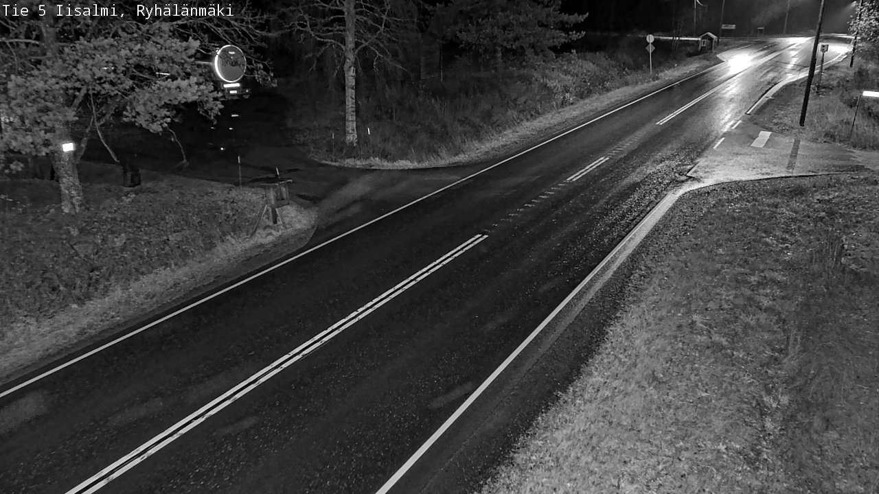 Weather Camera Image Road 5 Iisalmi, Ryhälänmäki, Iisalmi, Pohjois-Savo
