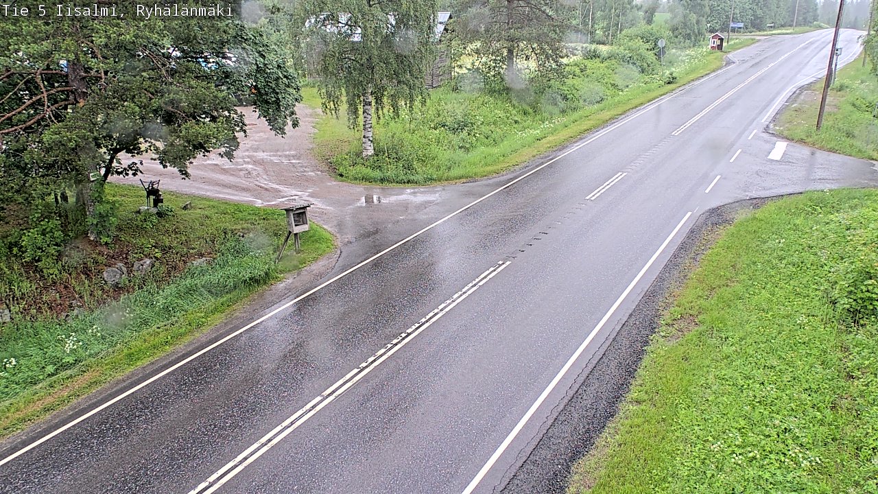 Weather Camera Image Road 5 Iisalmi, Ryhälänmäki, Iisalmi, Pohjois-Savo