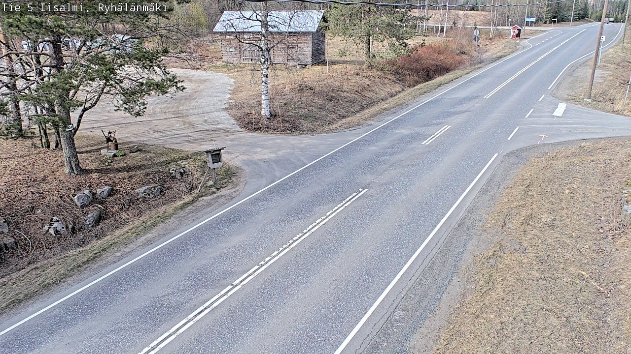 Weather Camera Image Väg 5 Idensalmi, Ryhälänmäki, Iisalmi, Pohjois-Savo