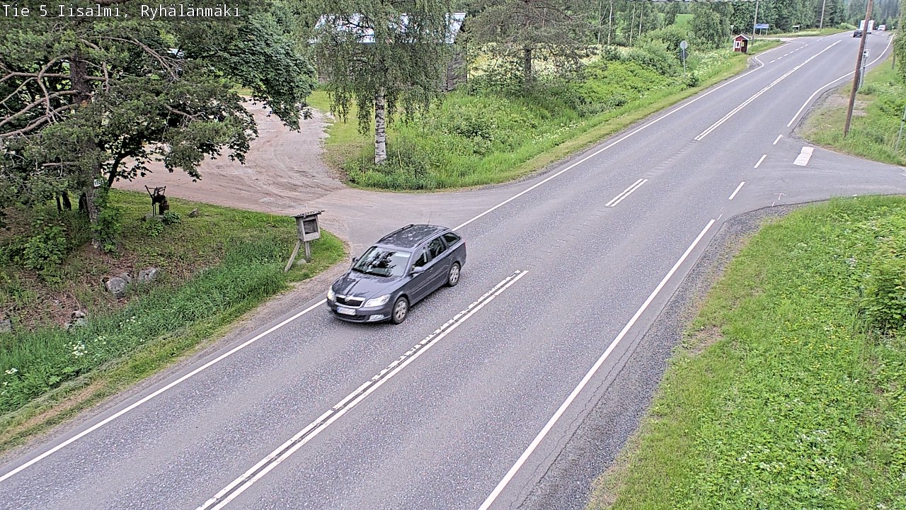 Weather Camera Image Road 5 Iisalmi, Ryhälänmäki, Iisalmi, Pohjois-Savo