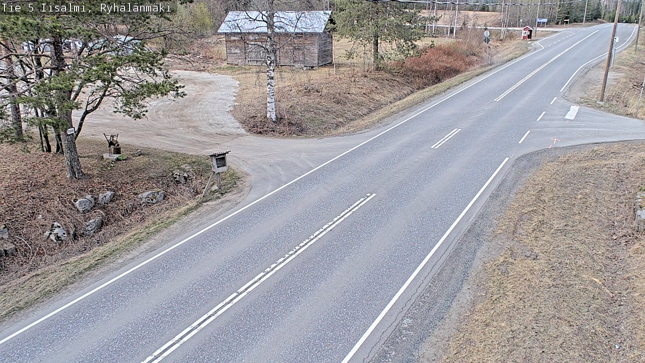 Weather Camera Image Väg 5 Idensalmi, Ryhälänmäki, Iisalmi, Pohjois-Savo
