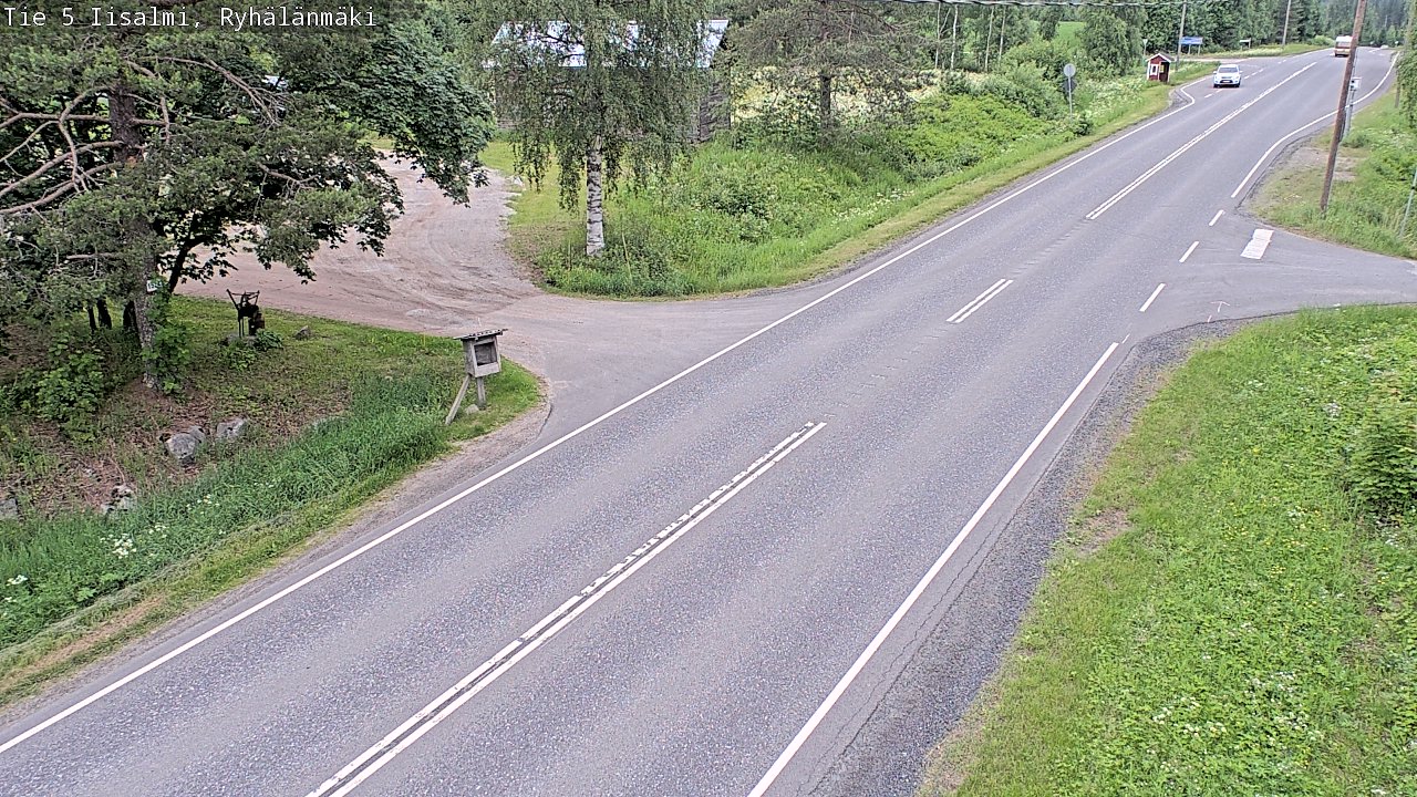 Weather Camera Image Road 5 Iisalmi, Ryhälänmäki, Iisalmi, Pohjois-Savo