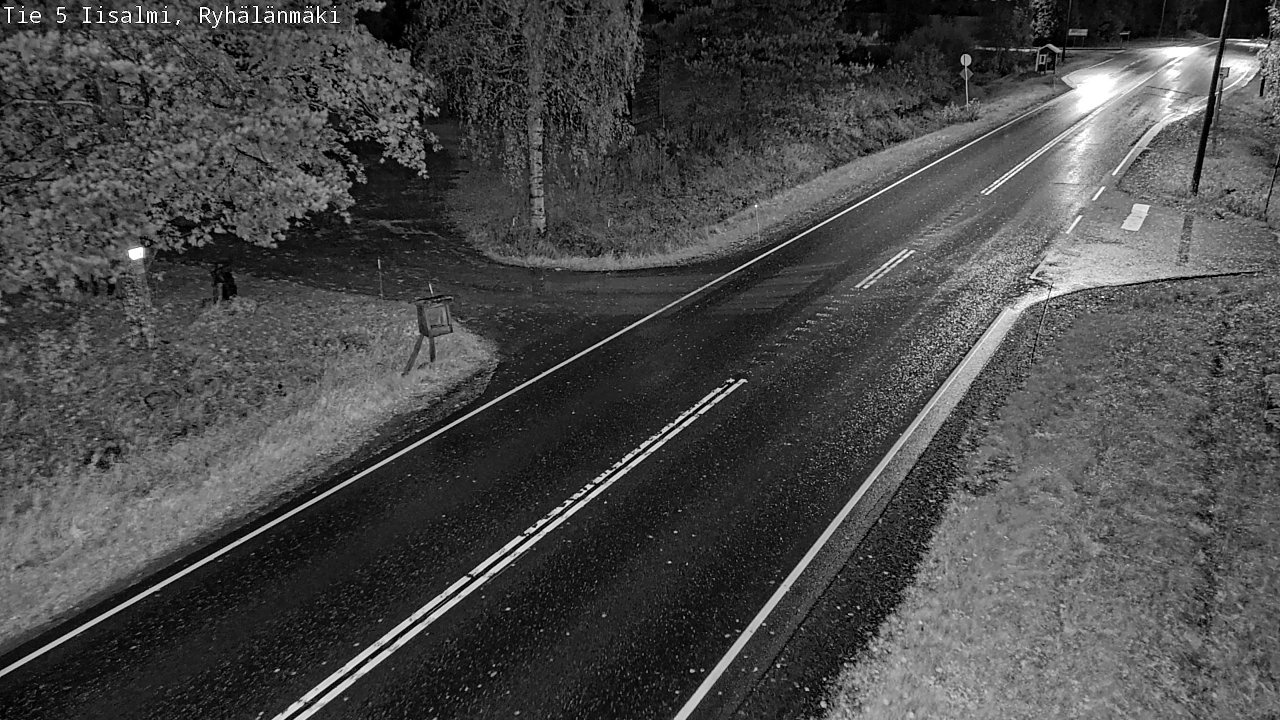 Weather Camera Image Road 5 Iisalmi, Ryhälänmäki, Iisalmi, Pohjois-Savo