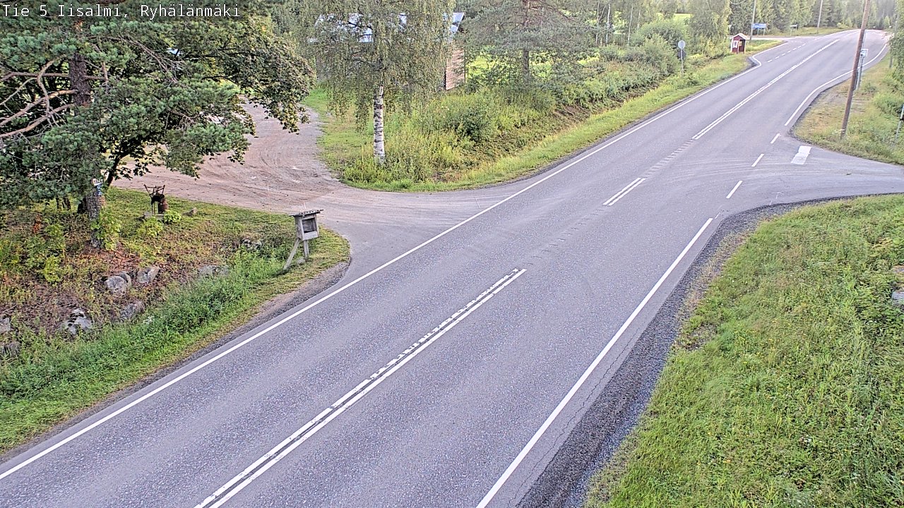 Weather Camera Image Road 5 Iisalmi, Ryhälänmäki, Iisalmi, Pohjois-Savo