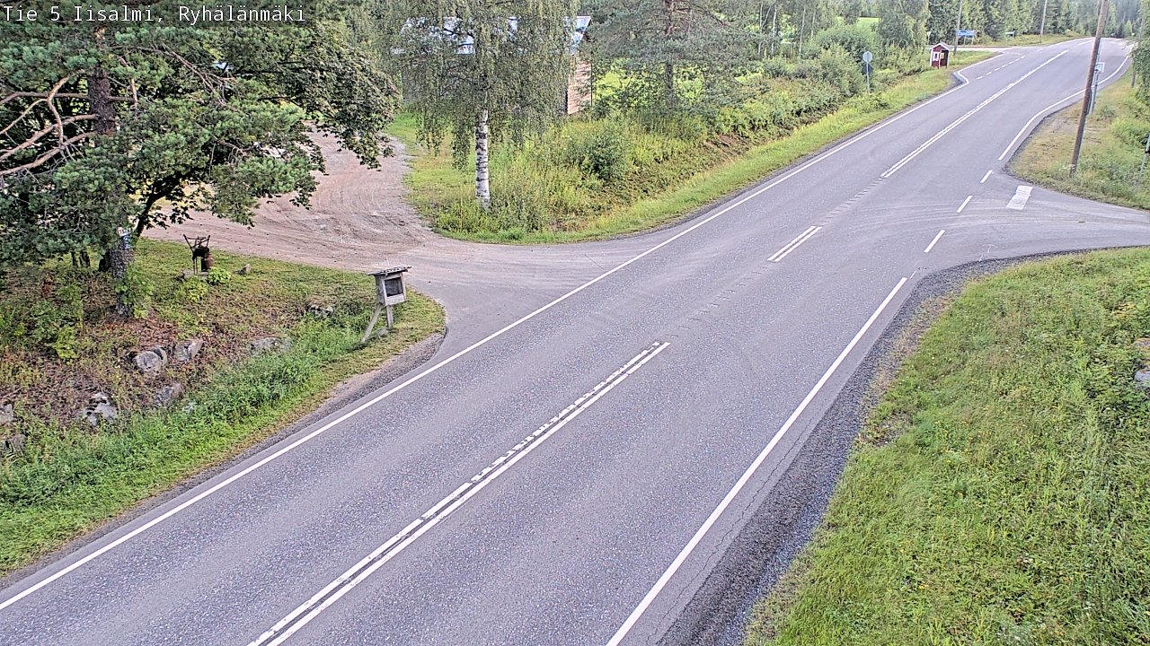 Weather Camera Image Road 5 Iisalmi, Ryhälänmäki, Iisalmi, Pohjois-Savo