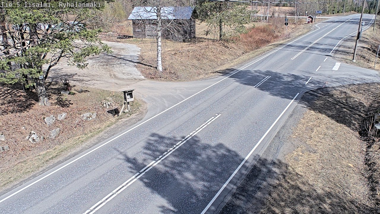 Weather Camera Image Väg 5 Idensalmi, Ryhälänmäki, Iisalmi, Pohjois-Savo