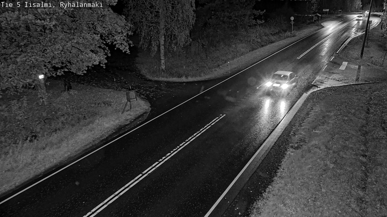 Weather Camera Image Road 5 Iisalmi, Ryhälänmäki, Iisalmi, Pohjois-Savo