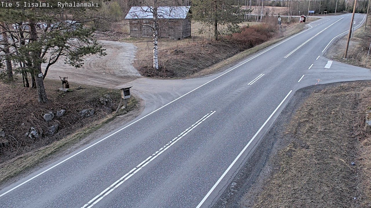 Weather Camera Image Väg 5 Idensalmi, Ryhälänmäki, Iisalmi, Pohjois-Savo