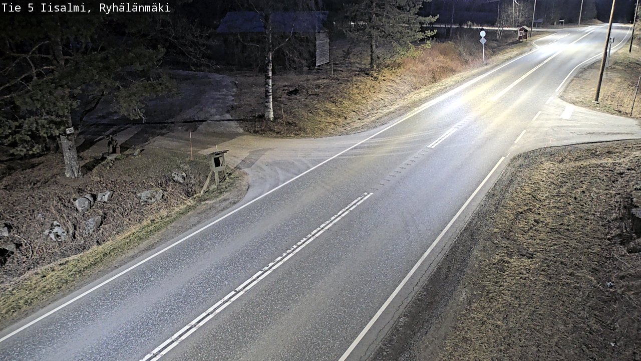 Weather Camera Image Väg 5 Idensalmi, Ryhälänmäki, Iisalmi, Pohjois-Savo
