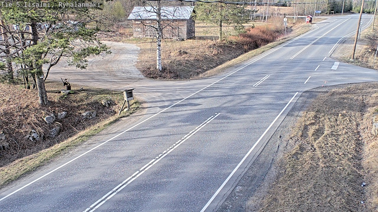 Weather Camera Image Väg 5 Idensalmi, Ryhälänmäki, Iisalmi, Pohjois-Savo
