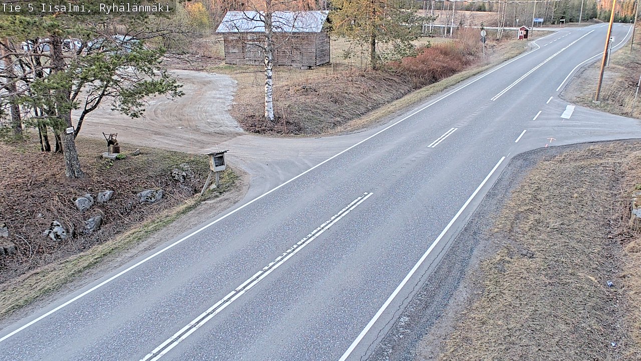 Weather Camera Image Väg 5 Idensalmi, Ryhälänmäki, Iisalmi, Pohjois-Savo