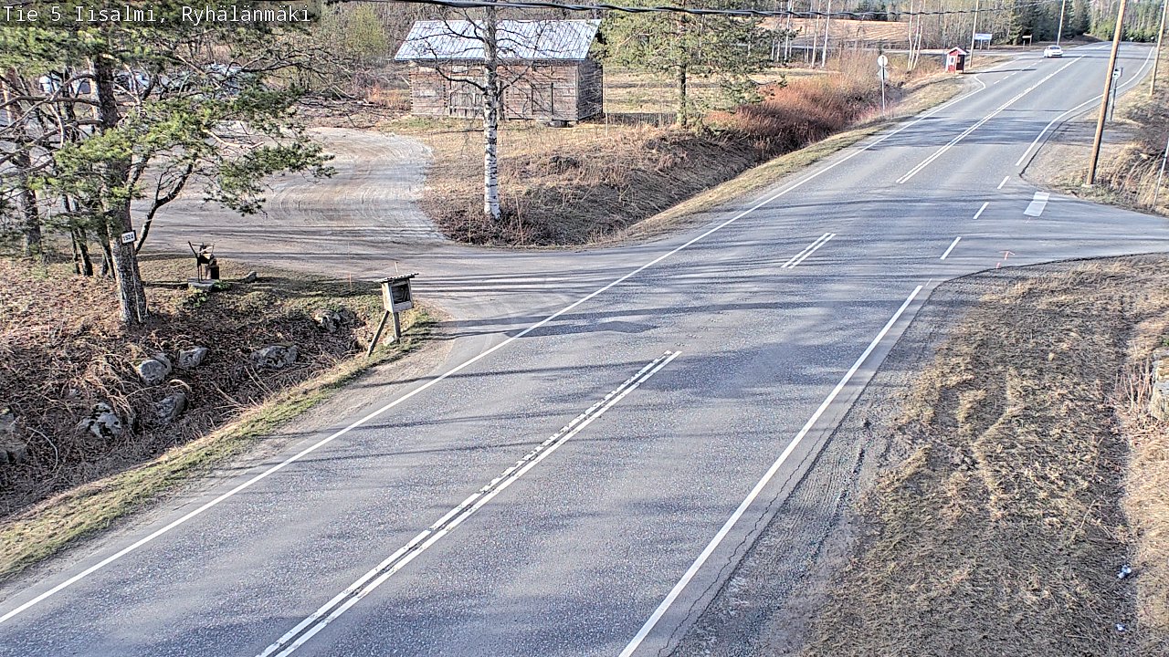 Weather Camera Image Väg 5 Idensalmi, Ryhälänmäki, Iisalmi, Pohjois-Savo