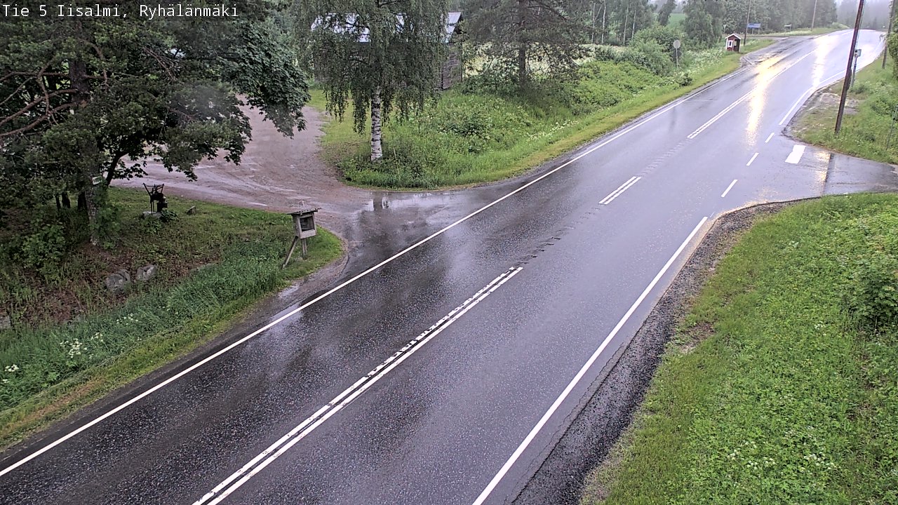 Weather Camera Image Road 5 Iisalmi, Ryhälänmäki, Iisalmi, Pohjois-Savo