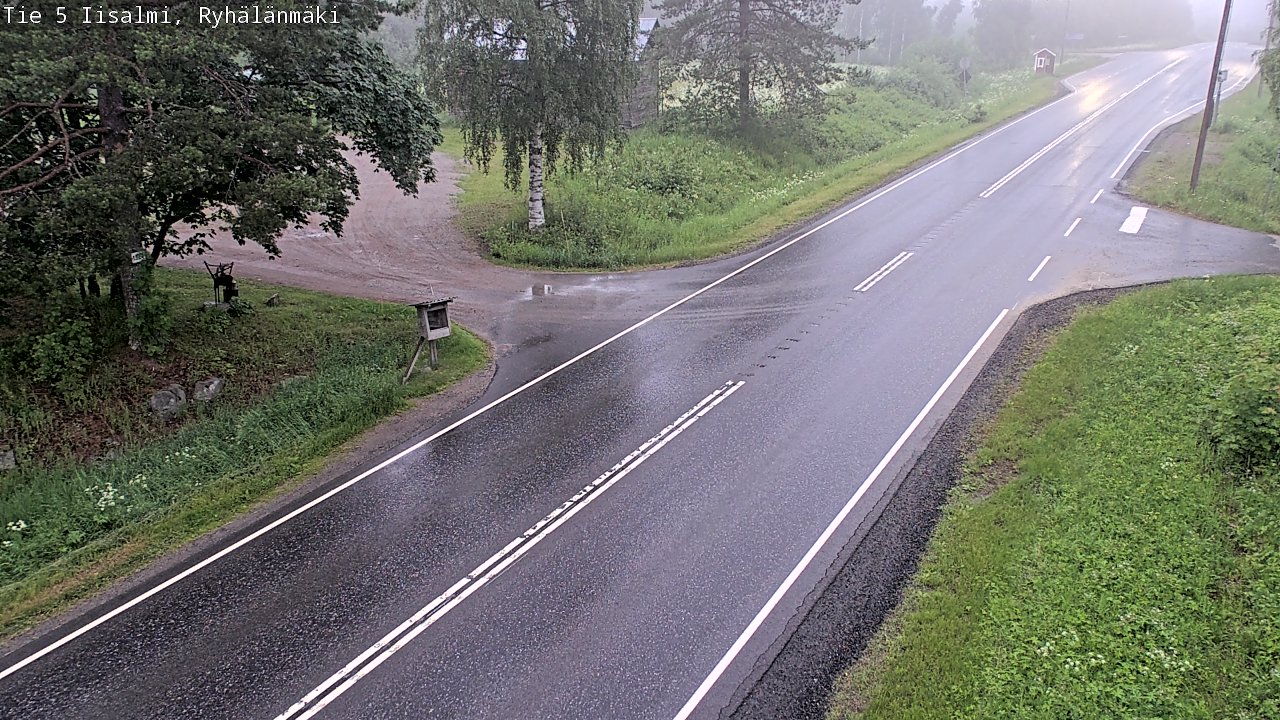 Weather Camera Image Road 5 Iisalmi, Ryhälänmäki, Iisalmi, Pohjois-Savo
