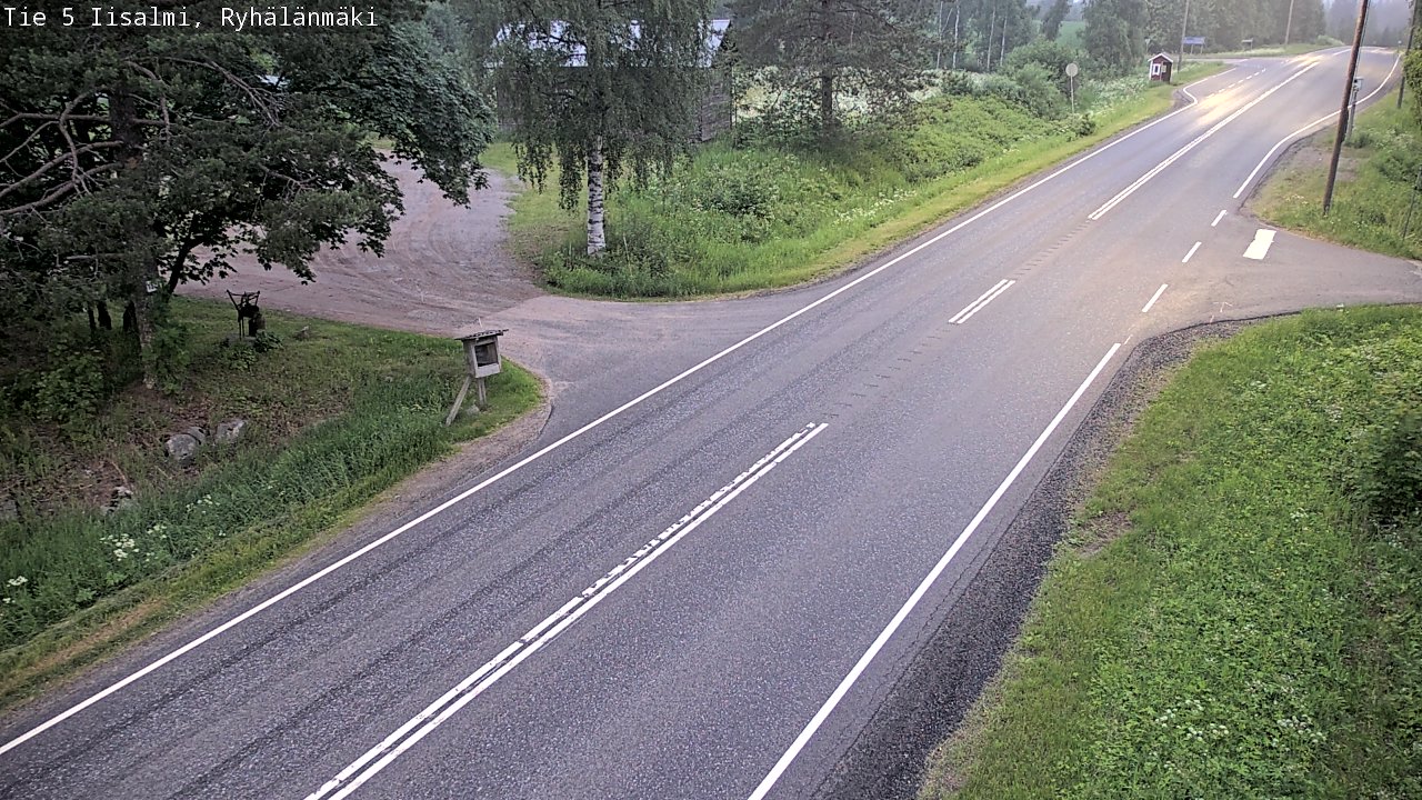 Weather Camera Image Road 5 Iisalmi, Ryhälänmäki, Iisalmi, Pohjois-Savo