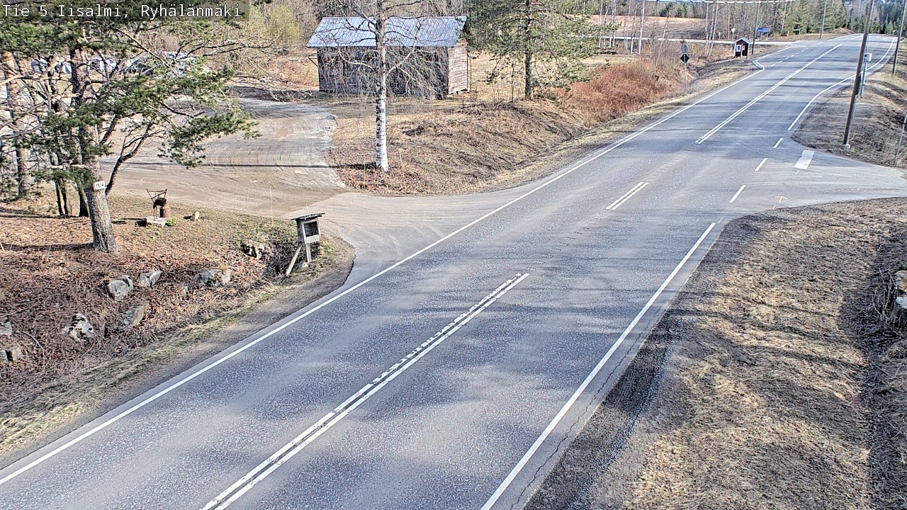 Weather Camera Image Väg 5 Idensalmi, Ryhälänmäki, Iisalmi, Pohjois-Savo