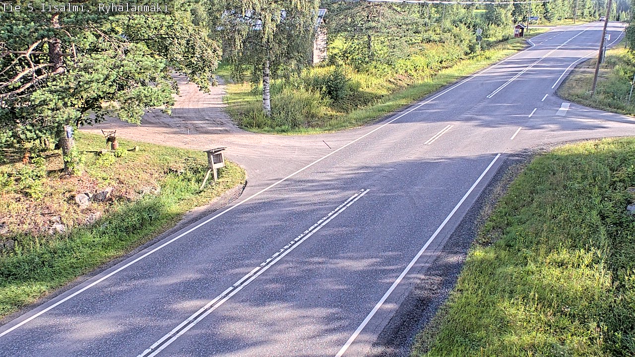 Weather Camera Image Road 5 Iisalmi, Ryhälänmäki, Iisalmi, Pohjois-Savo