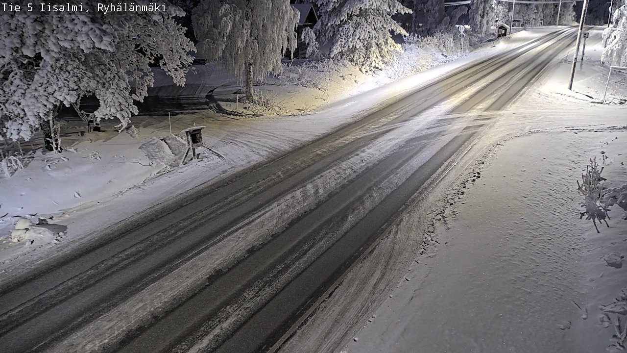 Weather Camera Image Road 5 Iisalmi, Ryhälänmäki, Iisalmi, Pohjois-Savo