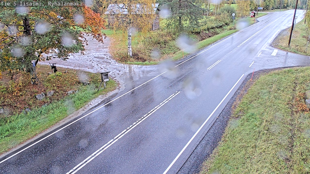 Weather Camera Image Road 5 Iisalmi, Ryhälänmäki, Iisalmi, Pohjois-Savo