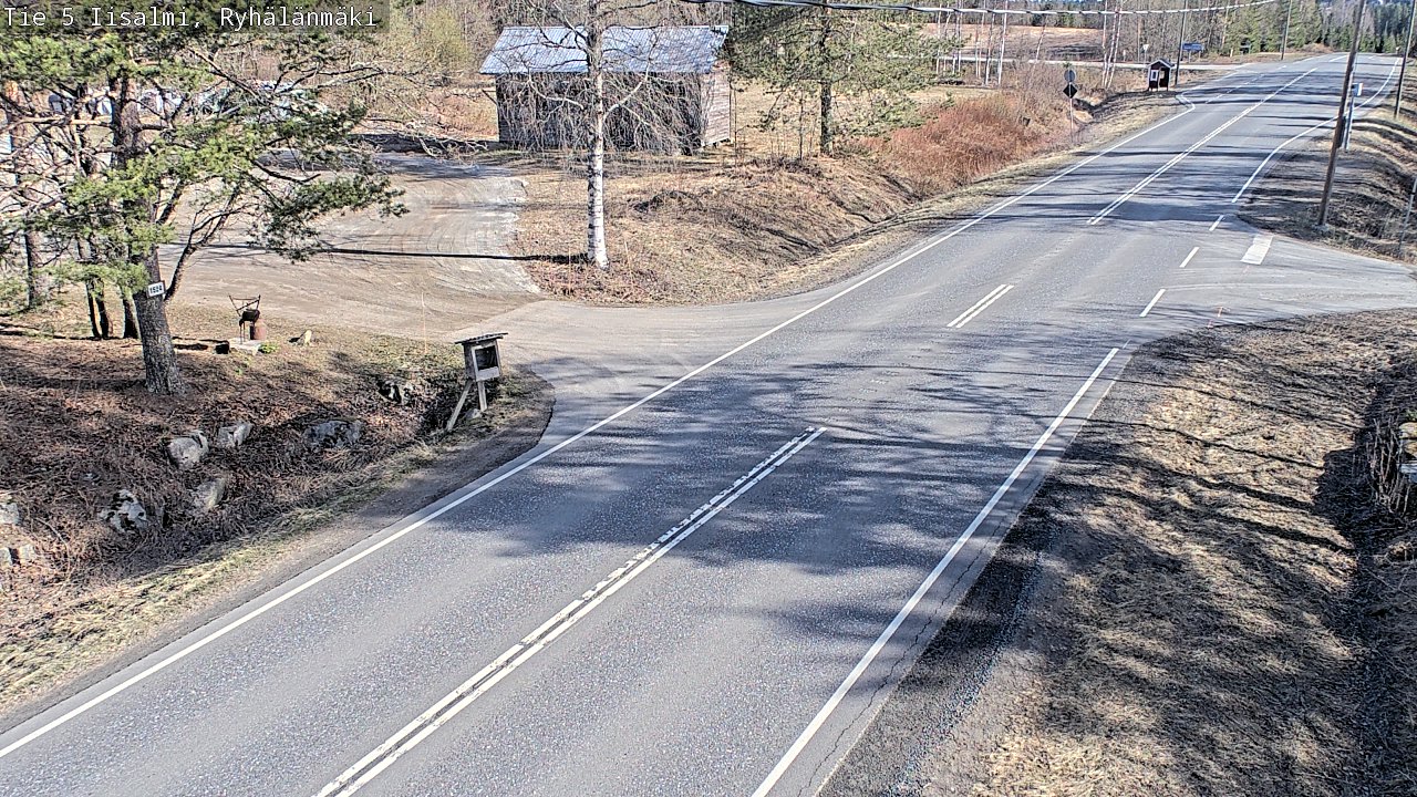 Weather Camera Image Väg 5 Idensalmi, Ryhälänmäki, Iisalmi, Pohjois-Savo