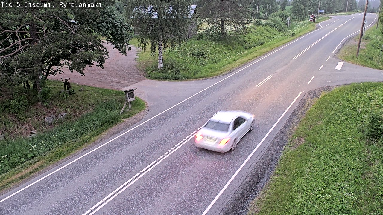 Weather Camera Image Road 5 Iisalmi, Ryhälänmäki, Iisalmi, Pohjois-Savo