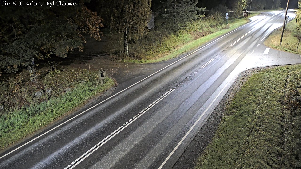 Weather Camera Image Road 5 Iisalmi, Ryhälänmäki, Iisalmi, Pohjois-Savo