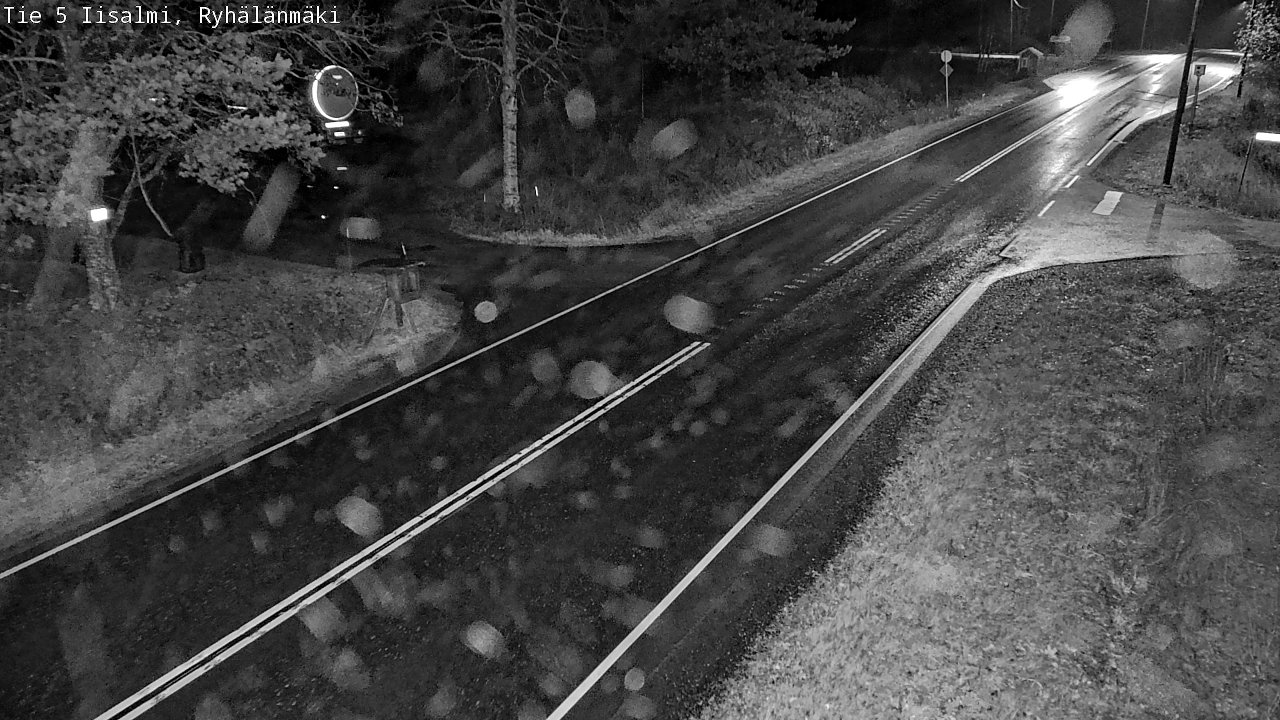 Weather Camera Image Road 5 Iisalmi, Ryhälänmäki, Iisalmi, Pohjois-Savo